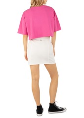 Hurley Juniors' Tracy Button-Front Mini Skirt - White