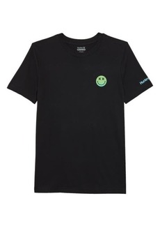 Hurley Kids' Smiley Checker Graphic Tee in Black at Nordstrom