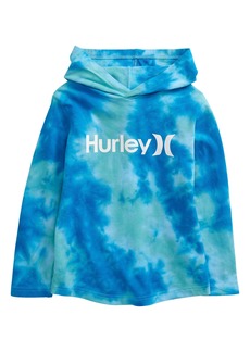 Hurley Kids' Tie Dye Hoodie in Blue Gaze at Nordstrom