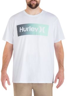 Hurley Men's Big & Tall Everyday Washed One and Only Gradient T-Shirt /Teal Tinted 2X-Large