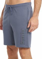 Hurley mens Boxed Logo Fleece Shorts   US