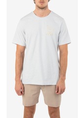 Hurley Men's Evd H2O-Dri Shaka Dude Slub Short Sleeve T-shirt - Platinum