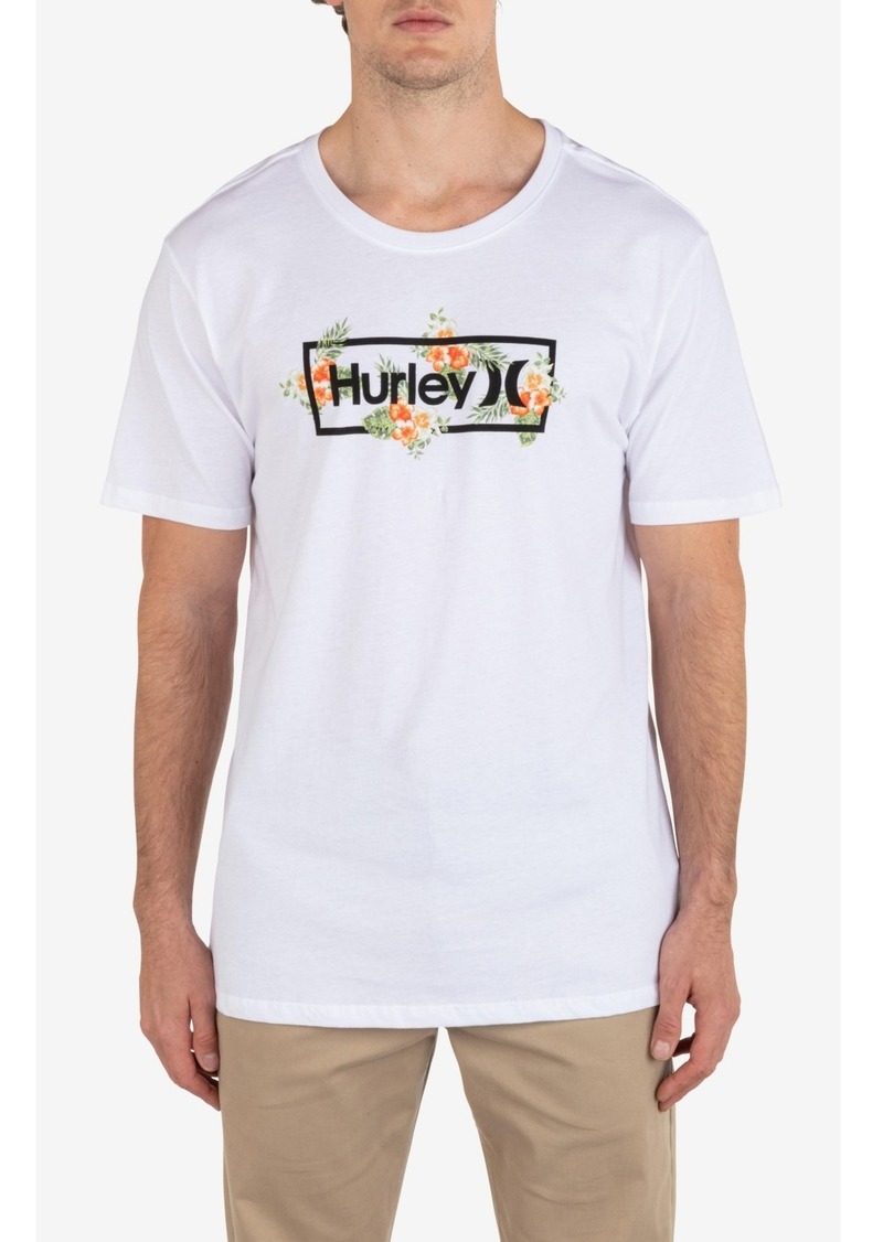 Hurley Men's Everyday Congo Outline Short Sleeve T-shirt - White