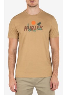 Hurley Men's Everyday Explore Deserted Short Sleeve T-shirt - Oak Jar Vanilla