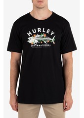 Hurley Men's Everyday Fish Food Short Sleeve T-shirt - Black