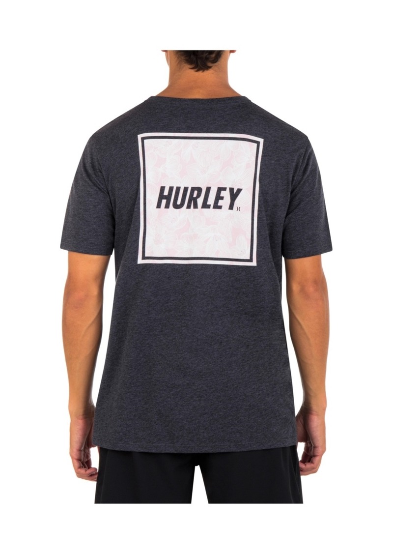 Hurley Men's Everyday Four Corners Short Sleeve T-shirt - Black Heather