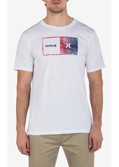Hurley Men's Everyday Halfer Gradient Short Sleeve T-shirt - White