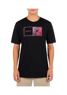 Hurley Men's Everyday Halfer Gradient Short Sleeves T-shirt - Black