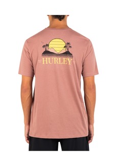 Hurley Men's Everyday Retro Sun Short Sleeve T-shirt - Phantom Rose