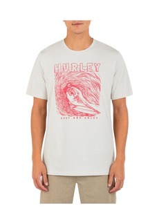 Hurley Men's Everyday Surfing Skelly Short Sleeve T-shirt - Bone