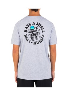 Hurley Men's Everyday Swell Short Sleeve T-shirt - Dark Gray Heather
