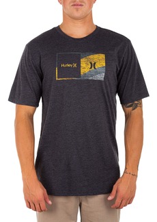 Hurley mens Icon Slash Gradient T-shirt T Shirt   US