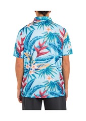 Hurley Men's H2O-Dri Ace Fiesta Mesh Short Sleeve Polo Shirt - Blue Dream