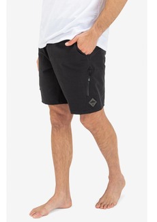 "Hurley Men's H2O Dri Nomad Cargo 19"" Stretch Shorts - Black"