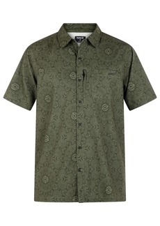 Hurley Men's H2O-Dri Rincon Sierra Short Sleeves Shirt - Olive
