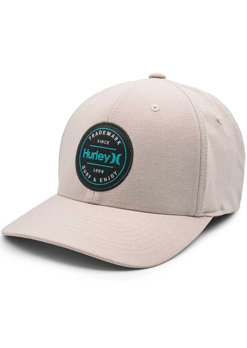 Hurley Men's Heather Phantom Lock Up Flex Hat - Heather Gray