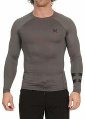 Hurley Men's Long Sleeve Pro Light Quick Dry Sun Protection Rashguard Shirt  S