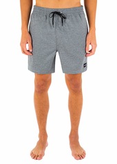 Hurley Men's One and Only 17" Volley Board Shorts Grey Heather