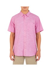 Hurley Men's One and Only Stretch Button-Down Shirt - Team Red