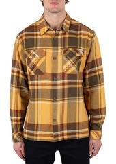 Hurley Men's Santa Cruz Shoreline Flannel, Small, Army