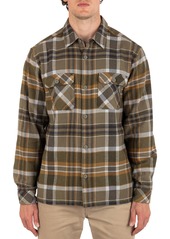 Hurley Men's Santa Cruz Shoreline Flannel, Small, Army