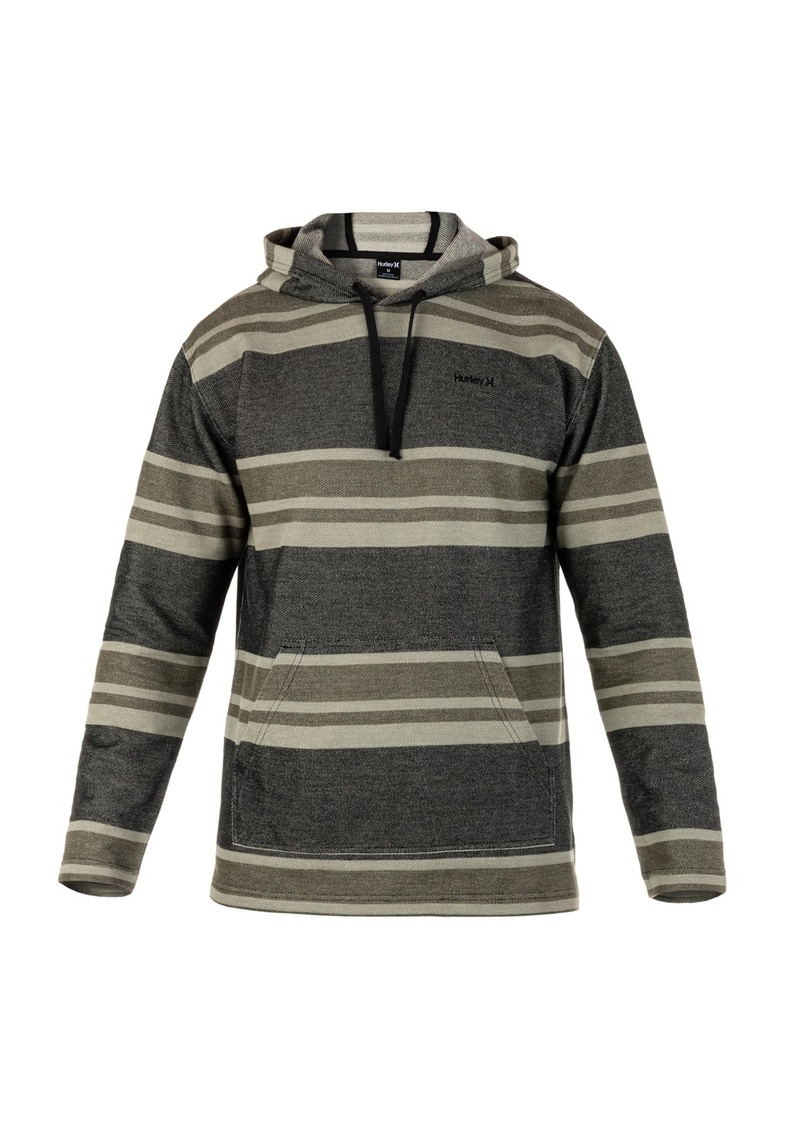 Hurley Men's Striped Modern Surf Poncho Hoodie - Dark Green