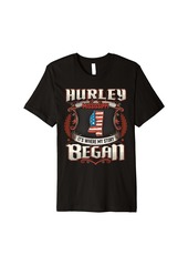 Hurley Mississippi USA Flag 4th Of July Premium T-Shirt