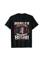 Hurley Mississippi USA Flag 4th Of July T-Shirt