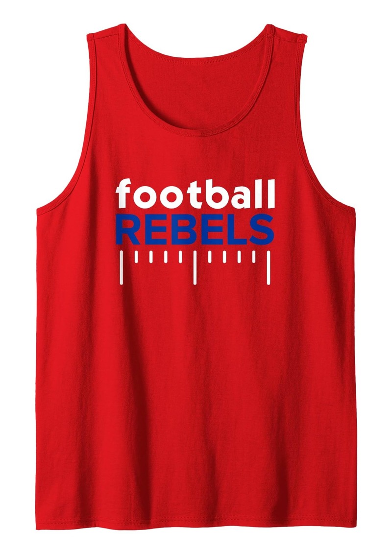 Hurley Rebels Football Lines HS Tank Top