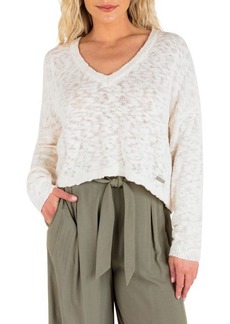 Hurley Taylor V-Neck Sweater in Cream at Nordstrom