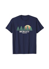 Hurley VA Vintage Throwback Tee Retro 70s Design T-Shirt