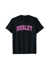 Hurley Virginia VA Vintage Sports Design Pink Design T-Shirt