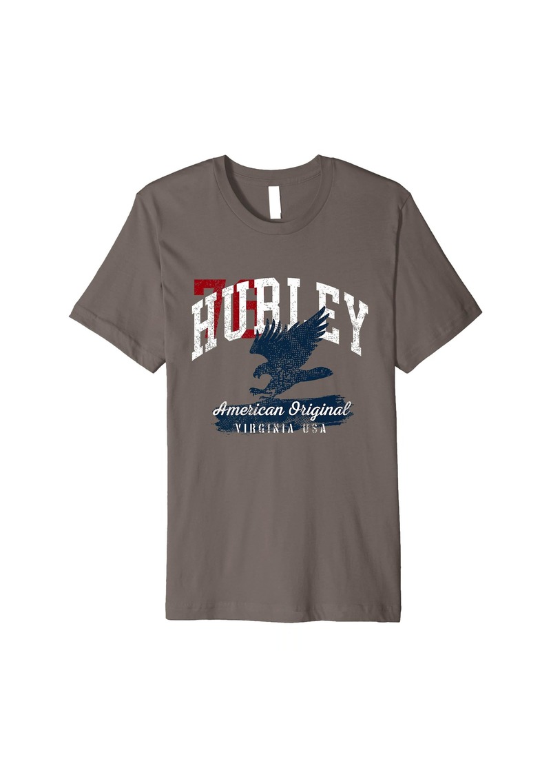 Hurley Virginia Vintage Patriotic Sports Design Premium T-Shirt