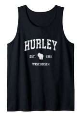Hurley Wisconsin WI Vintage Athletic Sports Design Tank Top