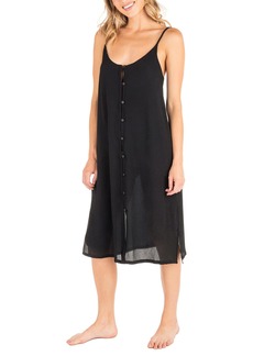 Hurley Women's Standard Button Front Midi Coverup