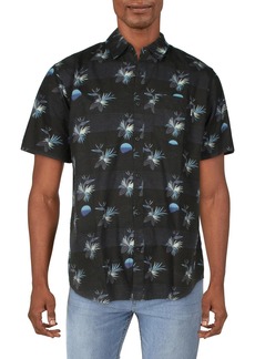 Hurley Mens Cotton Printed Hawaiian Print Shirt