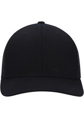 Men's Hurley Black Logo Corp Staple Trucker Snapback Hat - Black