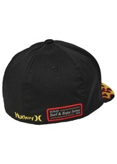Men's Hurley Black Nascar Tri-Blend Flex Fit Hat - Black