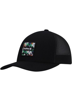 Men's Hurley Black Seacliff Trucker Snapback Hat - Black