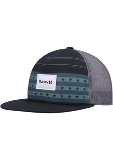 Men's Hurley Black United Trucker Snapback Hat - Black