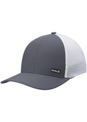 Men's Hurley Graphite, White League Trucker Snapback Hat - Graphite, White