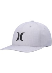 Men's Hurley Gray Icon Weld Logo Flex Hat - Gray
