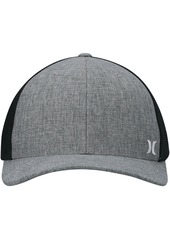 Men's Hurley Gray Mini Icon Logo Trucker Flex Fit Hat - Gray