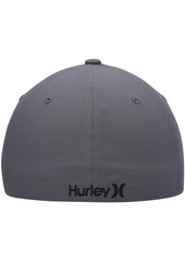 Men's Hurley Gray One and Only H2O-Dri Flex Hat - Gray