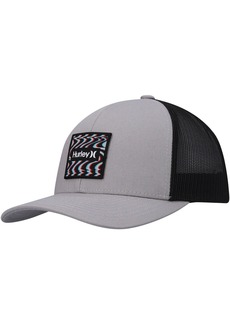 Men's Hurley Gray Seacliff Trucker Snapback Hat - Gray