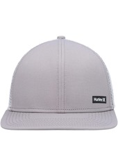 Men's Hurley Gray Supply Trucker Snapback Hat - Gray