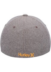 Men's Hurley Heather Gray H2O-Dri Pismo Flex Fit Hat - Heather Gray