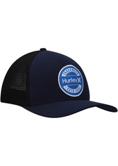 Men's Hurley Navy Charter Trucker Snapback Hat - Navy