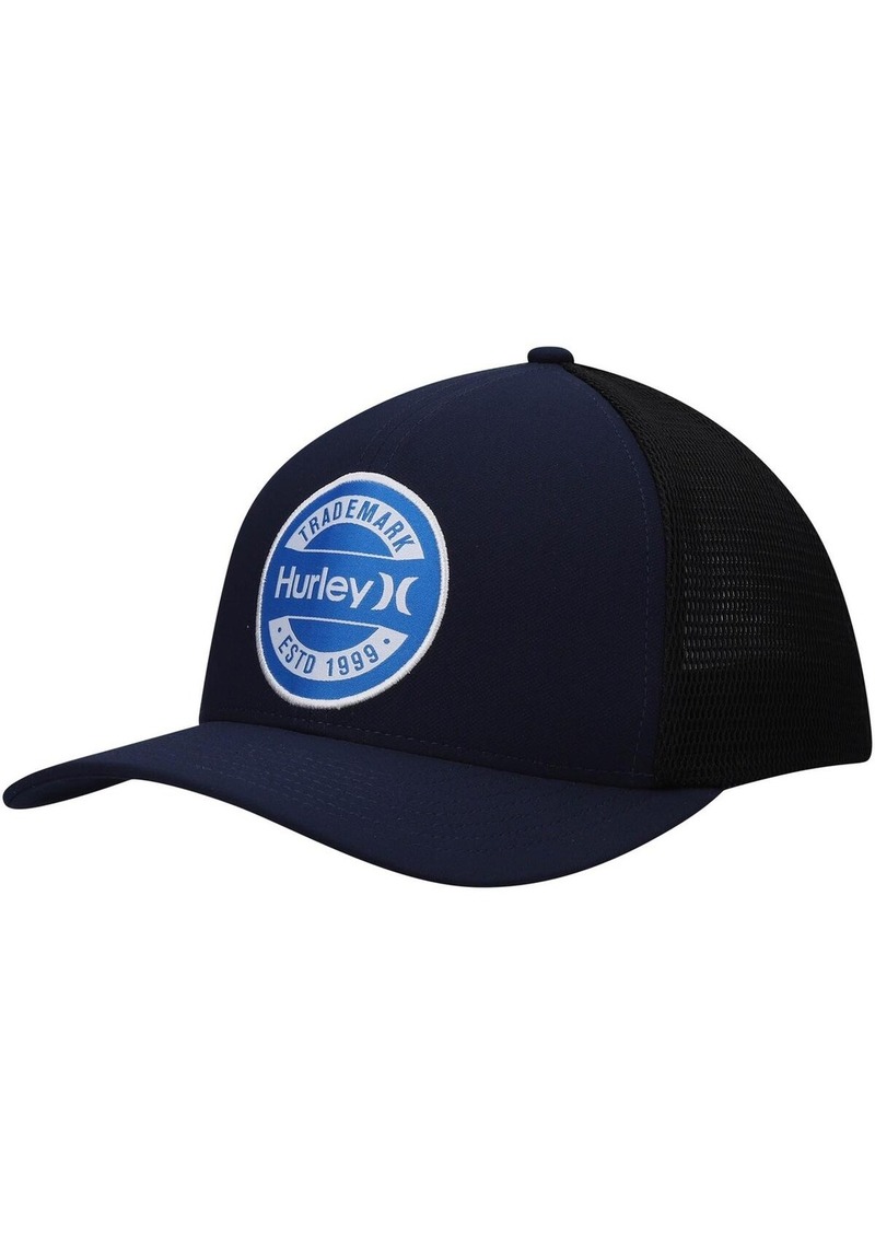 Men's Hurley Navy Charter Trucker Snapback Hat - Navy