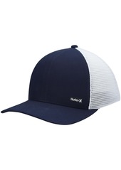 Men's Hurley Navy, White League Trucker Snapback Hat - Navy, White